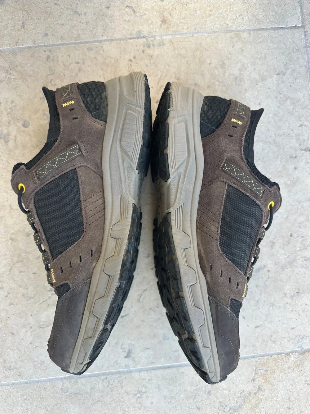 Size 9 Skechers Men's Slip-Ins Memory Foam Extra Wide Fit Oak Canyon Brown